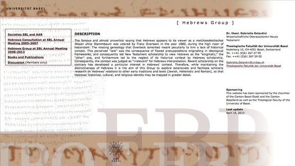 Hebrew Studies Website