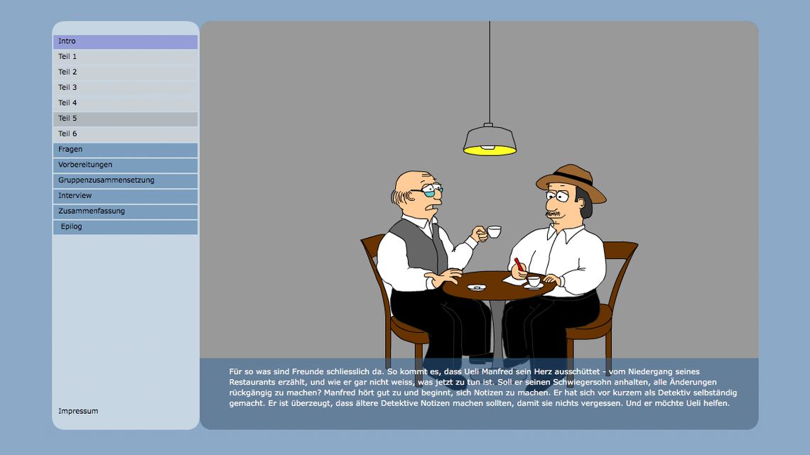 Screenshot Webseite Fallbeispiel Marktforschung